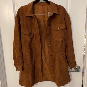 Corduroy shacket